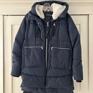 Bagatelle Navy Blue Black Puffer Size L